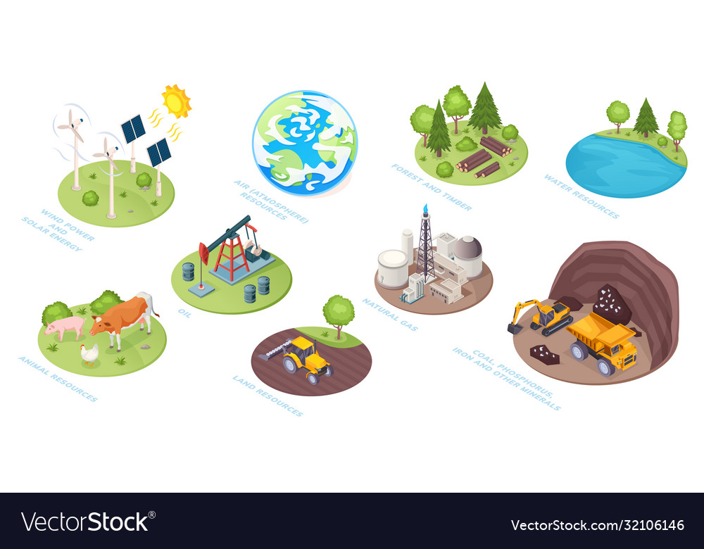 natural-resources-eco-nature-renewable-energy-vector-image