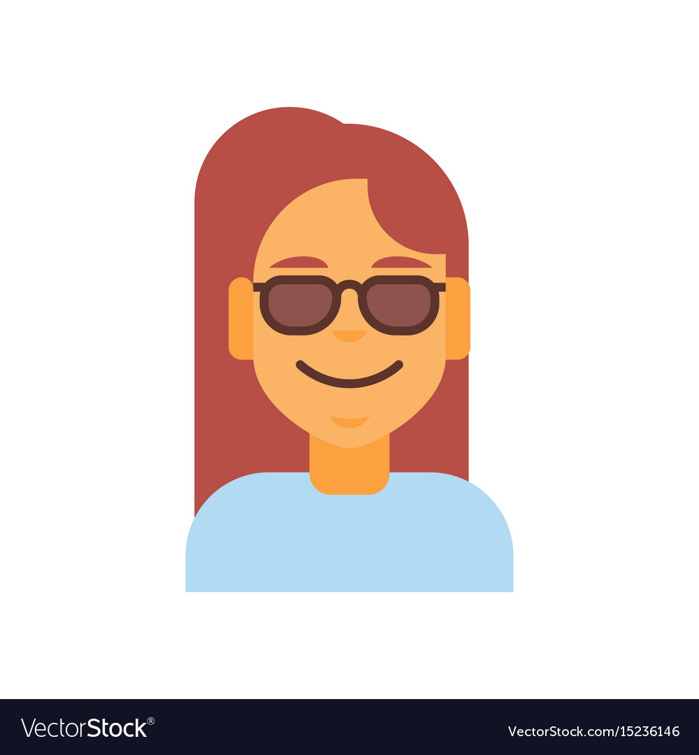 Profile icon female emotion avatar woman cartoon