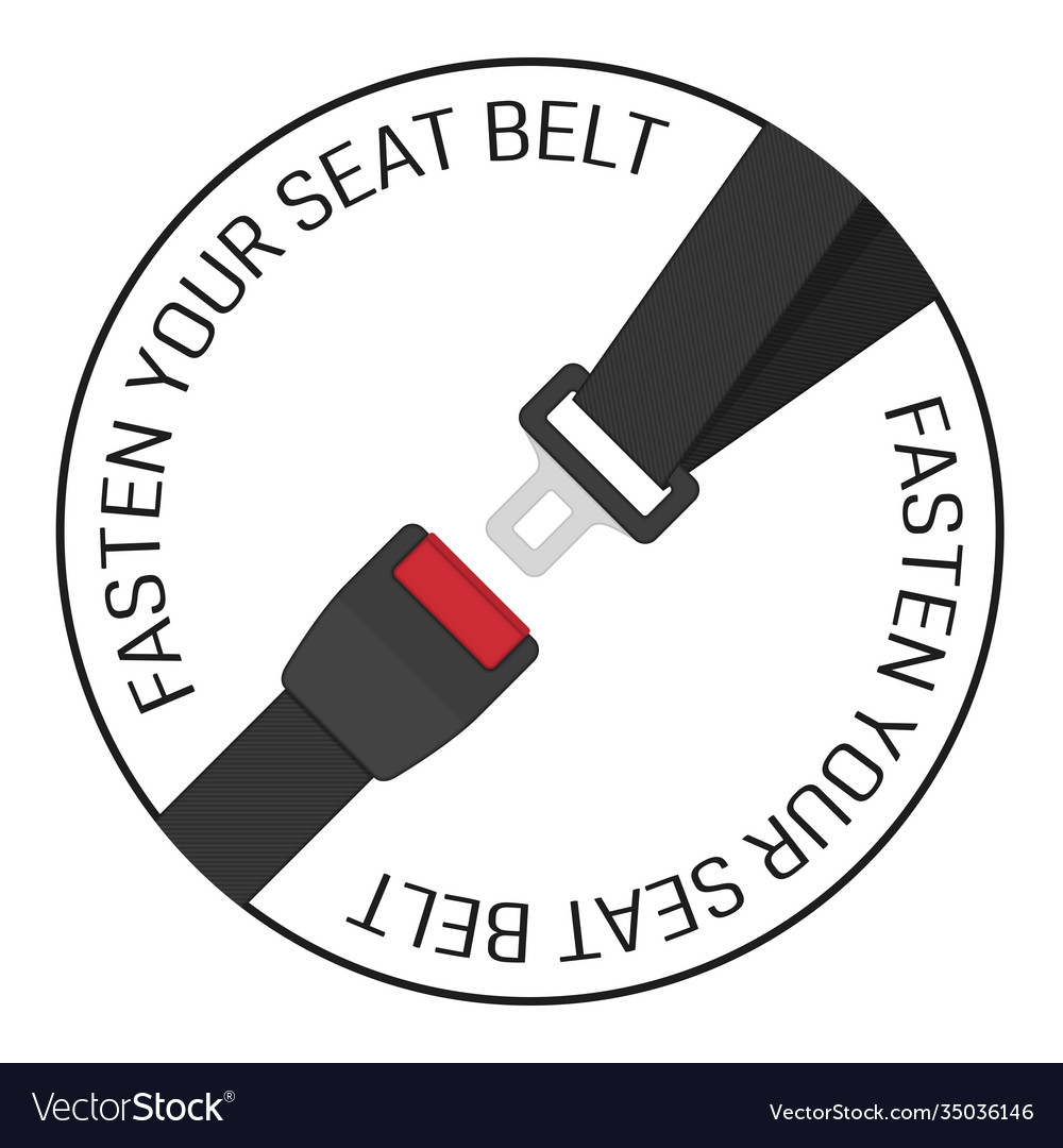 Safety belt Royalty Free Vector Image - VectorStock