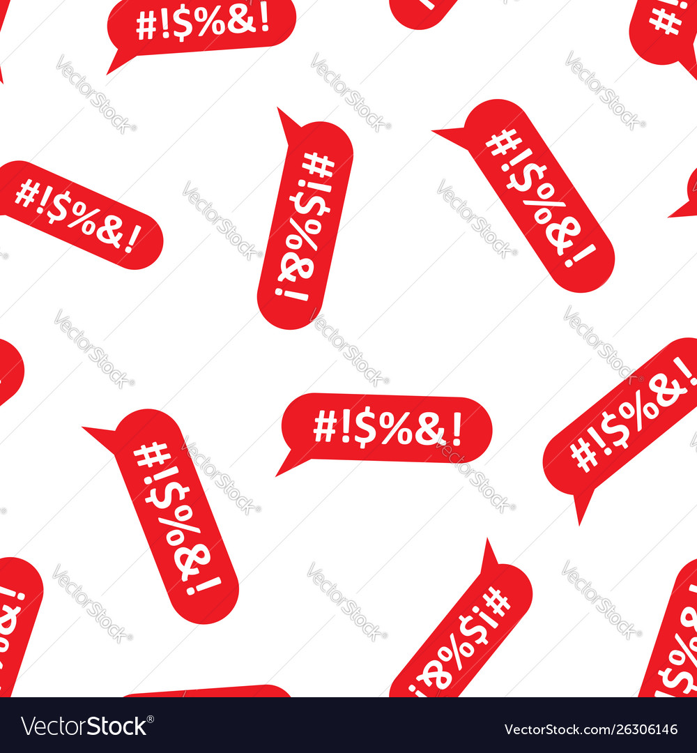 Shout speech bubble icon seamless pattern vector image Shout speech bubble icon seamless pattern