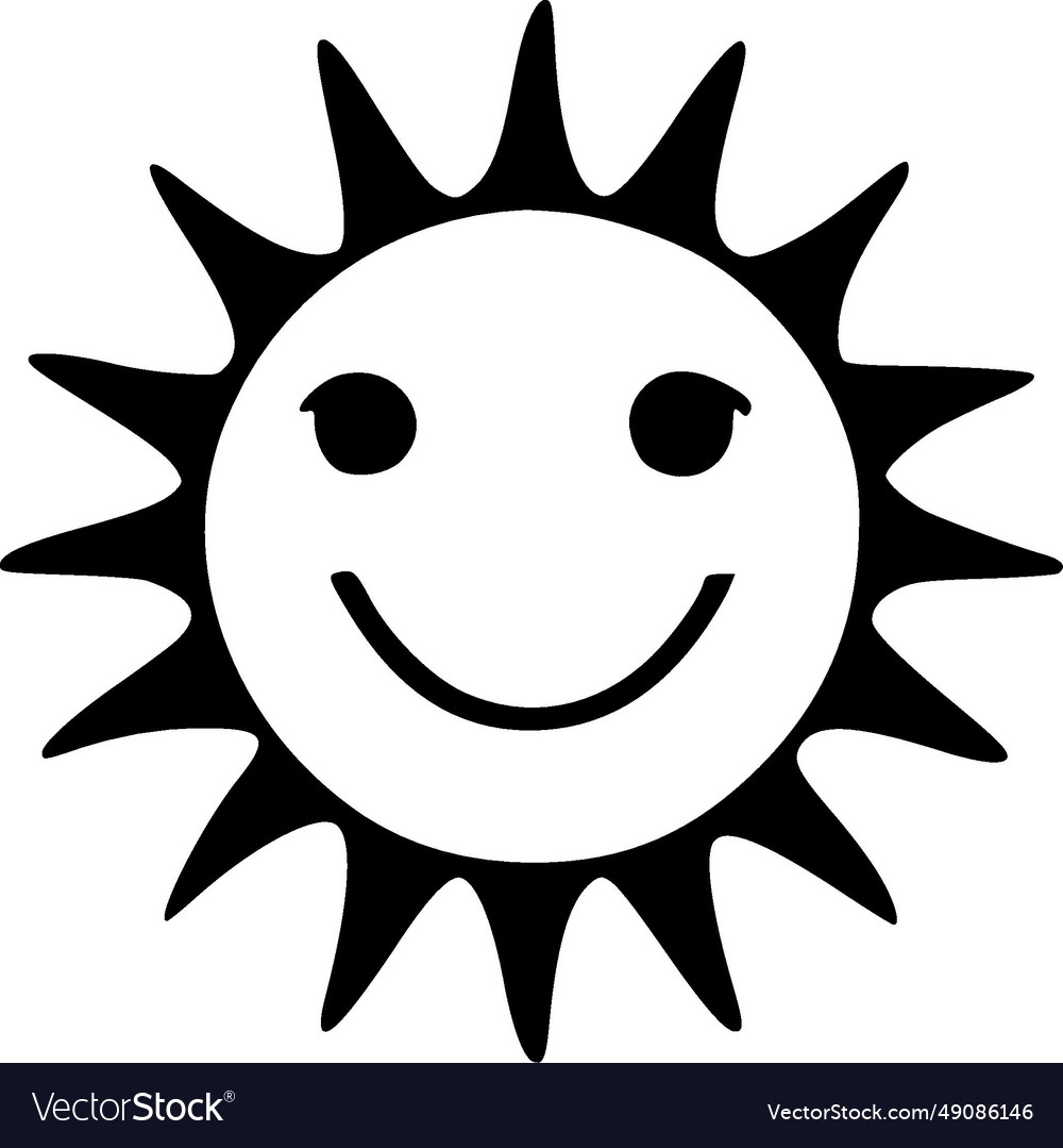 Sun - minimalist and flat logo