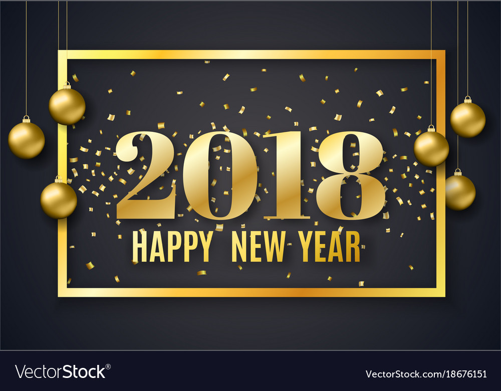 2018 new year background