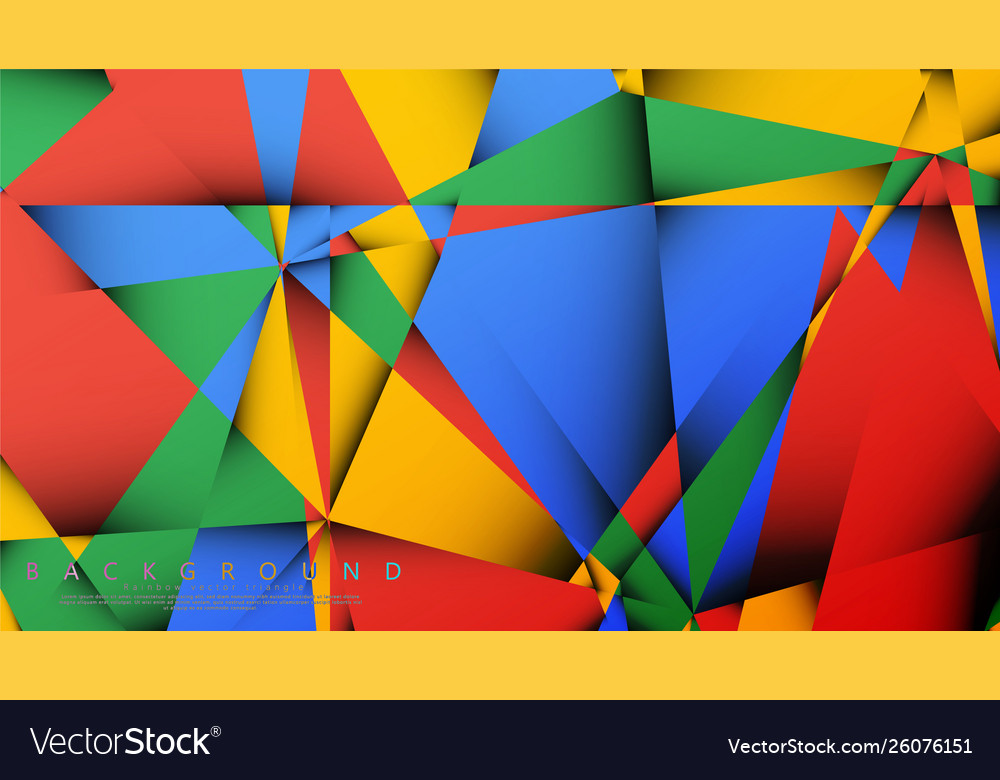 Background a triangle with combination vector image Background a triangle with combination