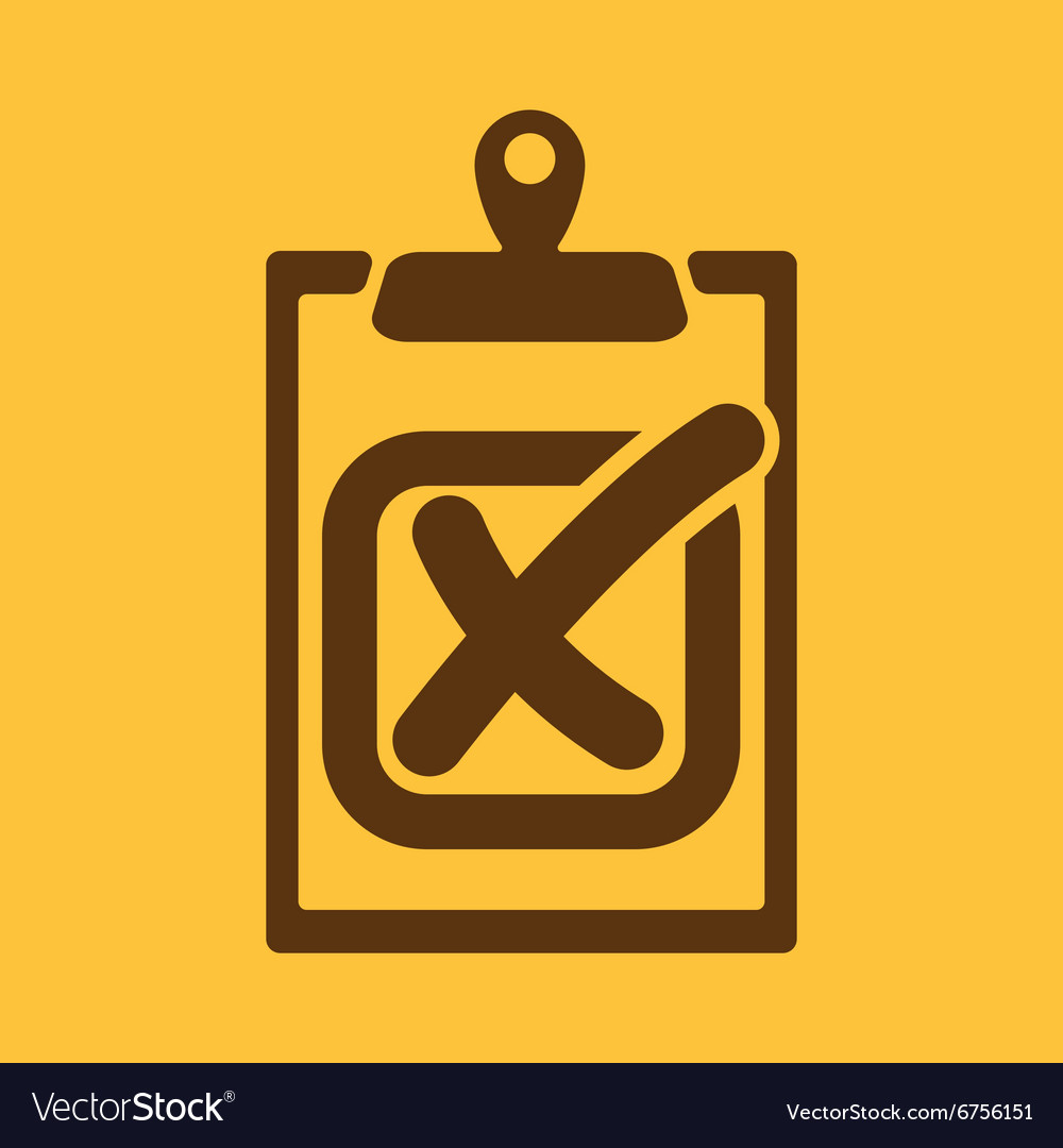 Checklist icon clipboard and failed task