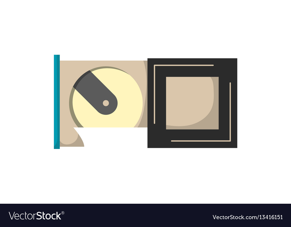 Computer hdd drive disk icon floppy memory vector image Computer hdd drive disk icon floppy memory