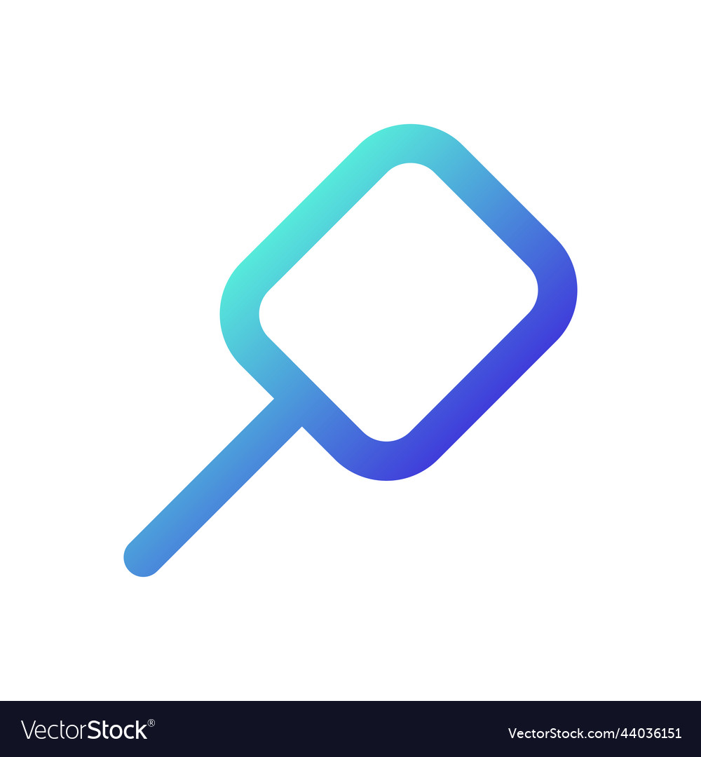 Magnifying glass pixel perfect gradient linear ui vector image Magnifying glass pixel perfect gradient linear ui