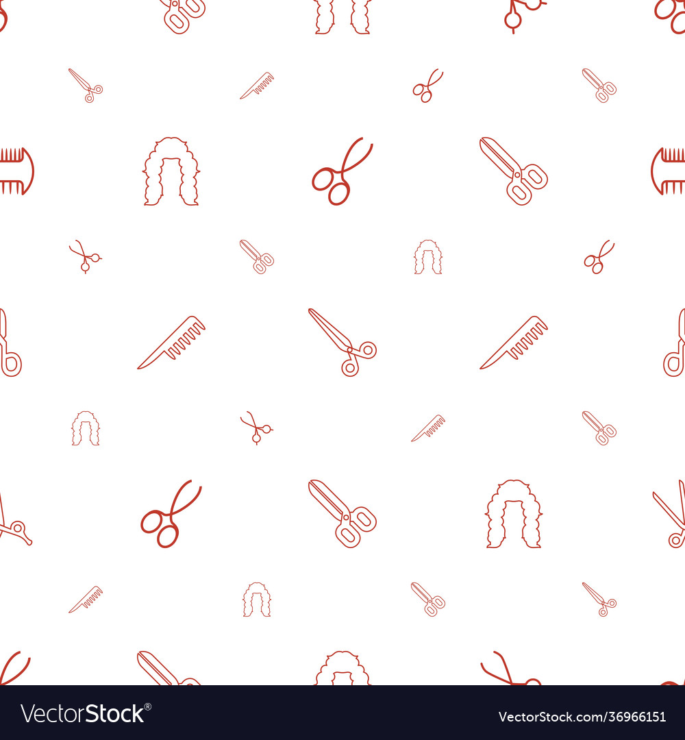 Scissors icons pattern seamless white background Vector Image Scissors icons pattern seamless white background