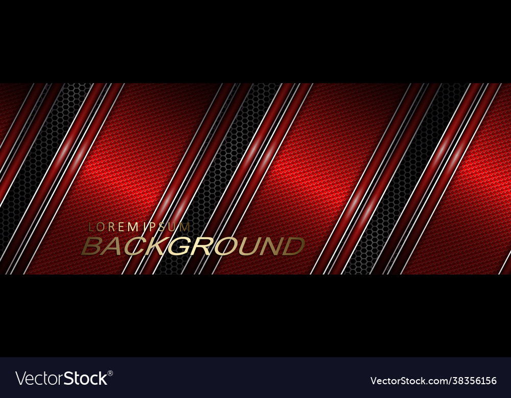 A red shade with gradient slanting curtains
