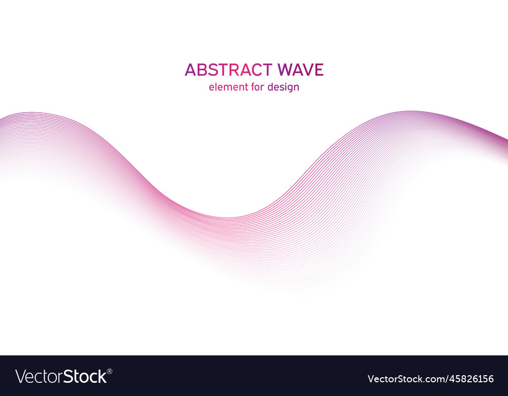 Abstract colorful wave element for design vector image Abstract colorful wave element for design