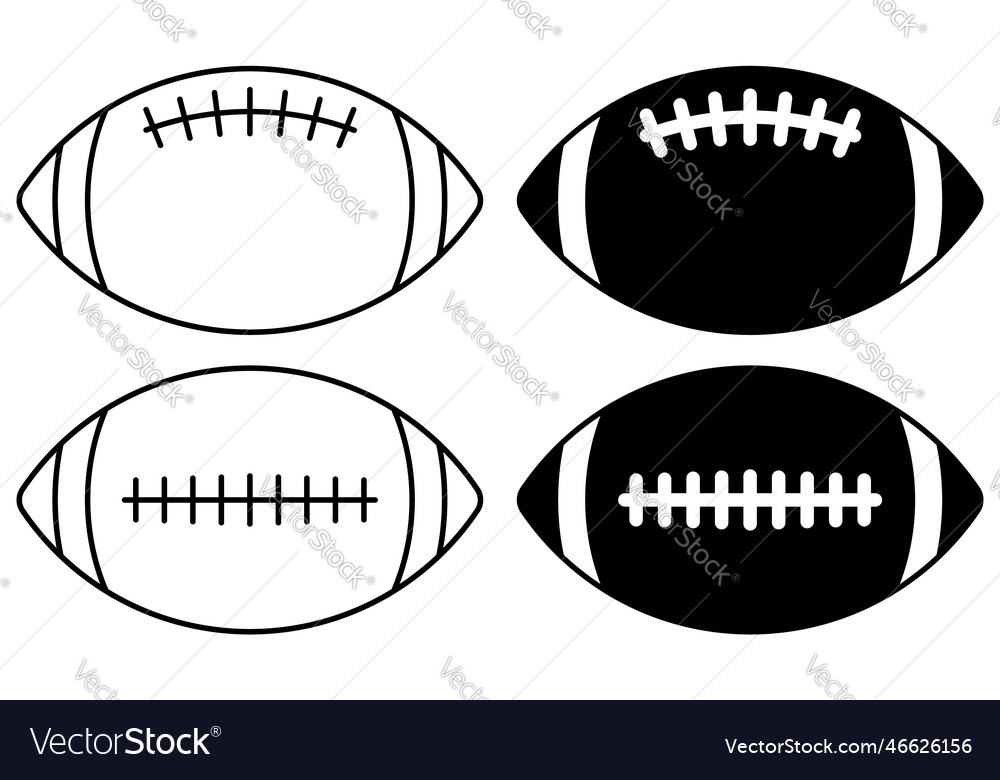 American Football Ball Icons