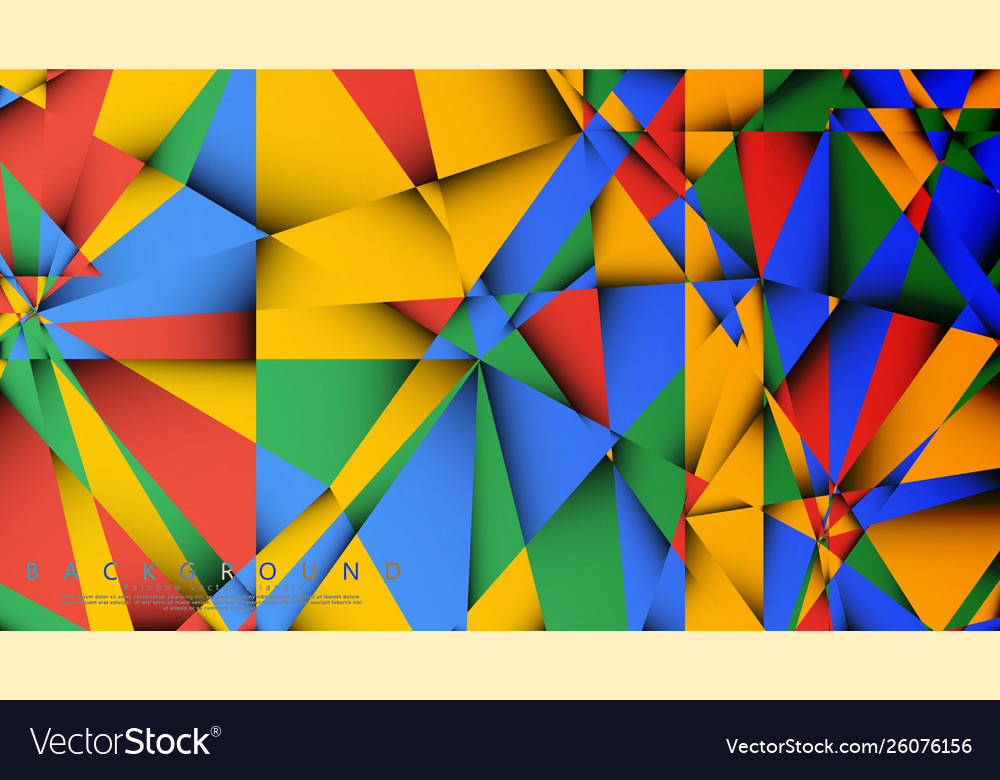 Background a triangle with combination vector image Background a triangle with combination