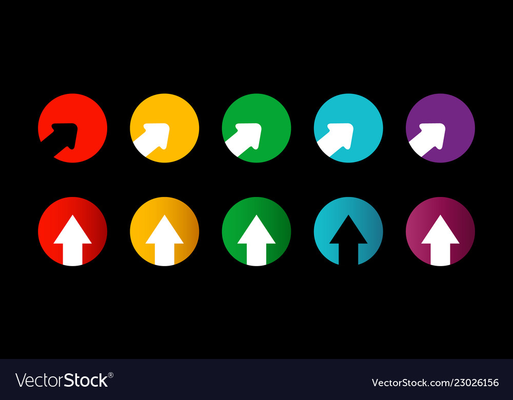 Colorful Arrow Buttons