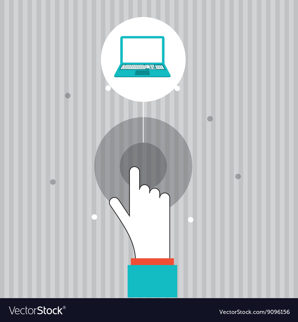Communication design cursor icon colorful