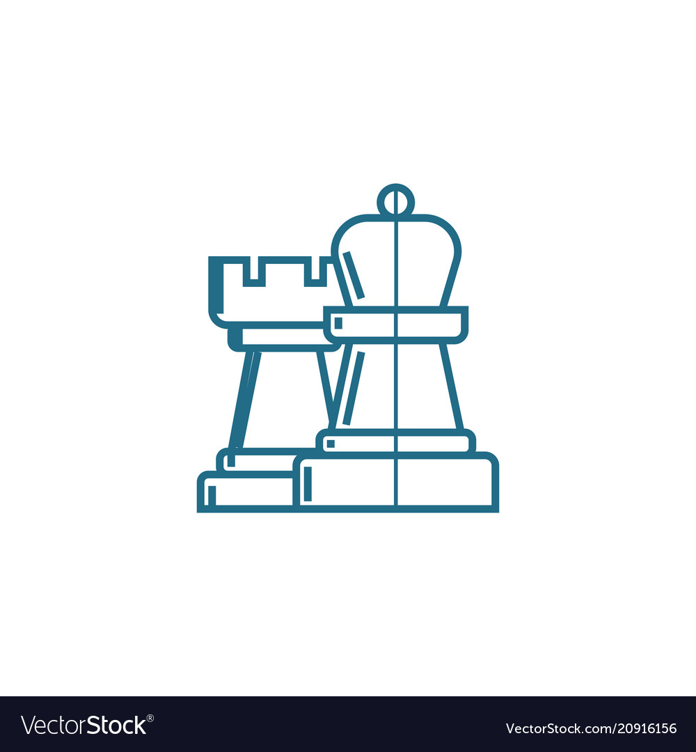 Development strategy linear icon concept
