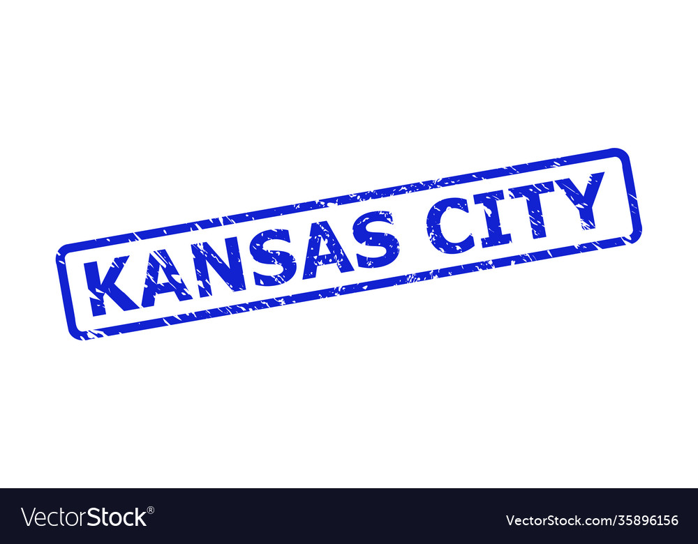 Kansas city stamp with corroded texture Royalty Free Vector