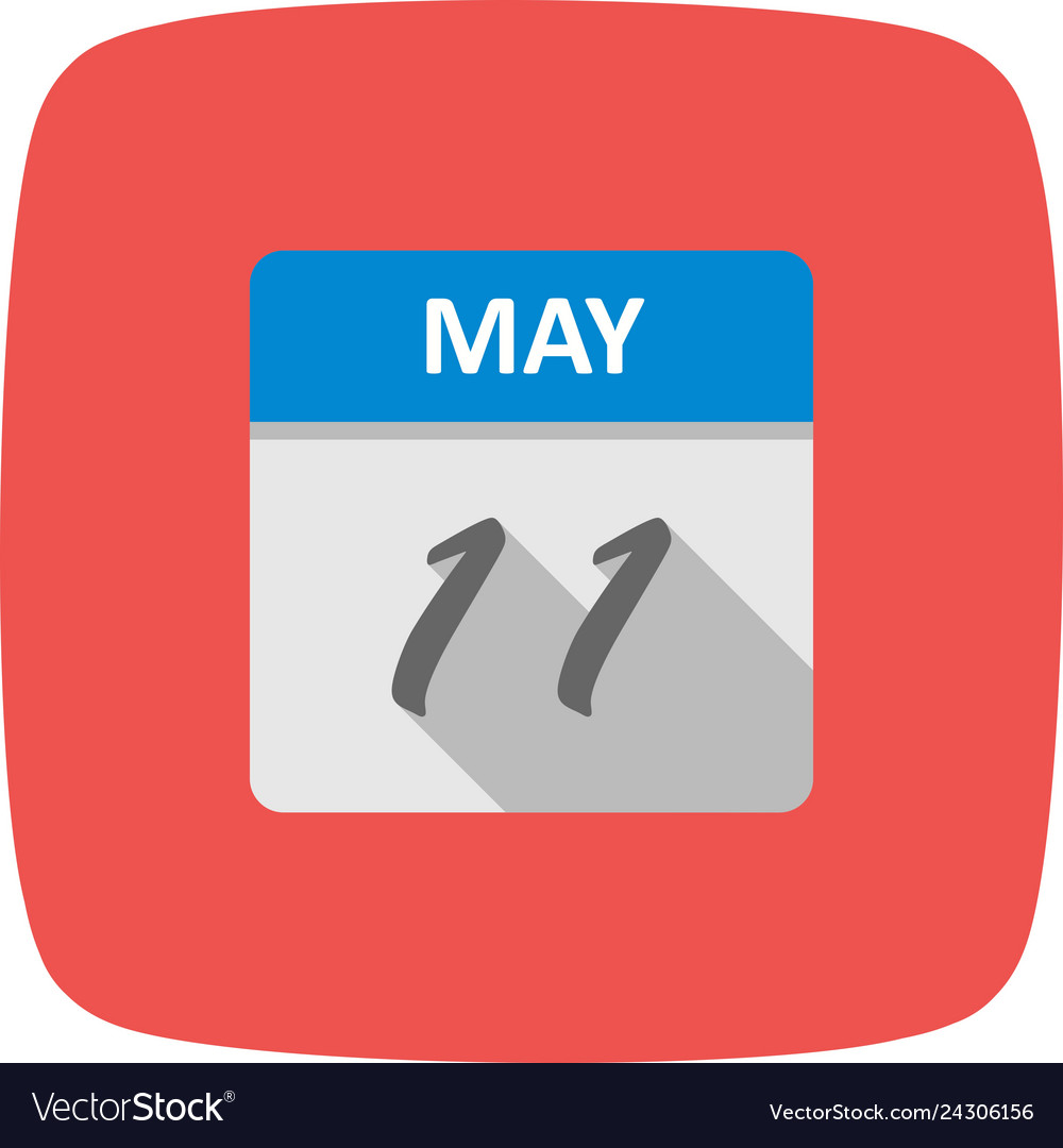 May 11th date on a single day calendar