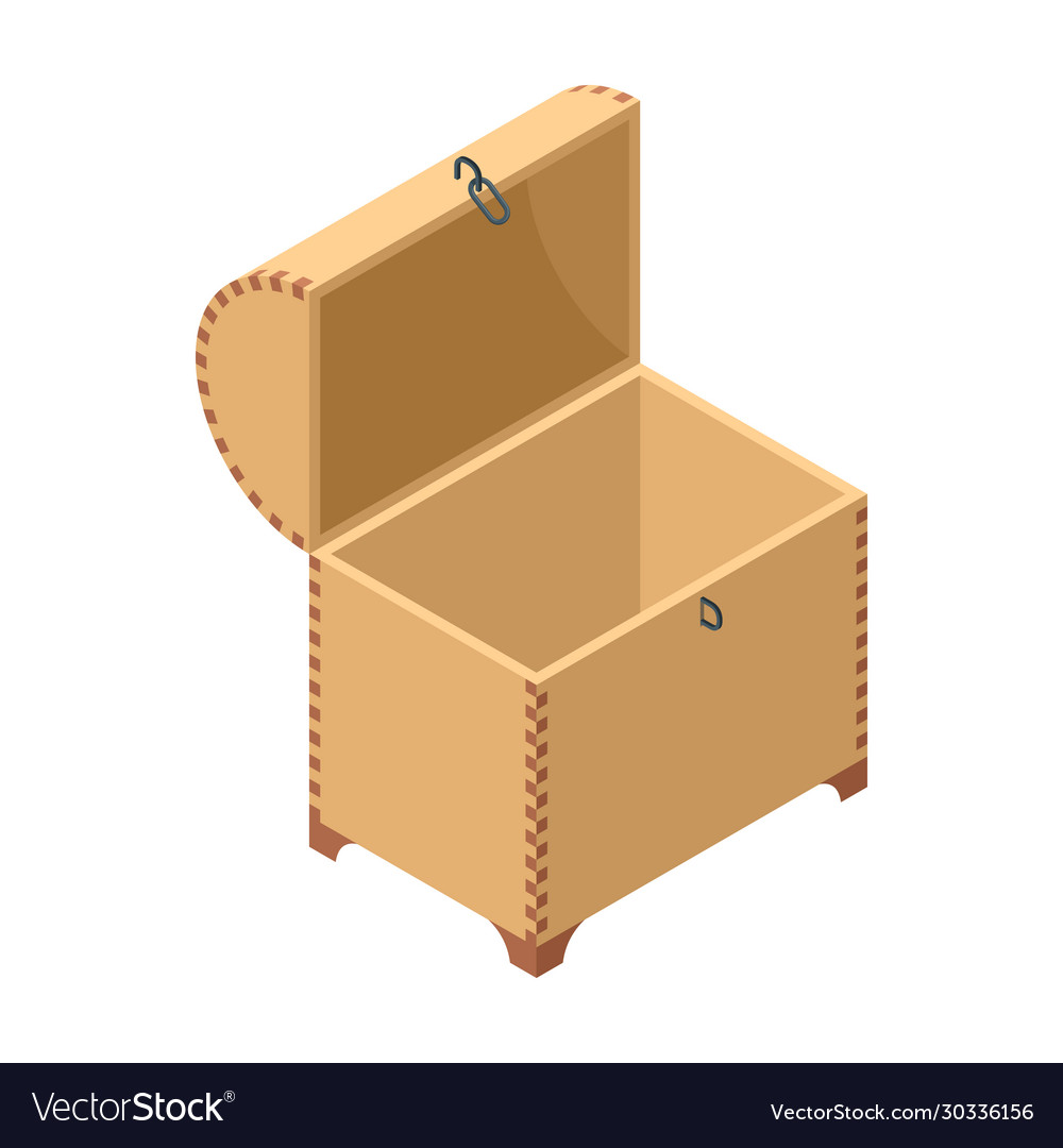 Open chest icon isometric