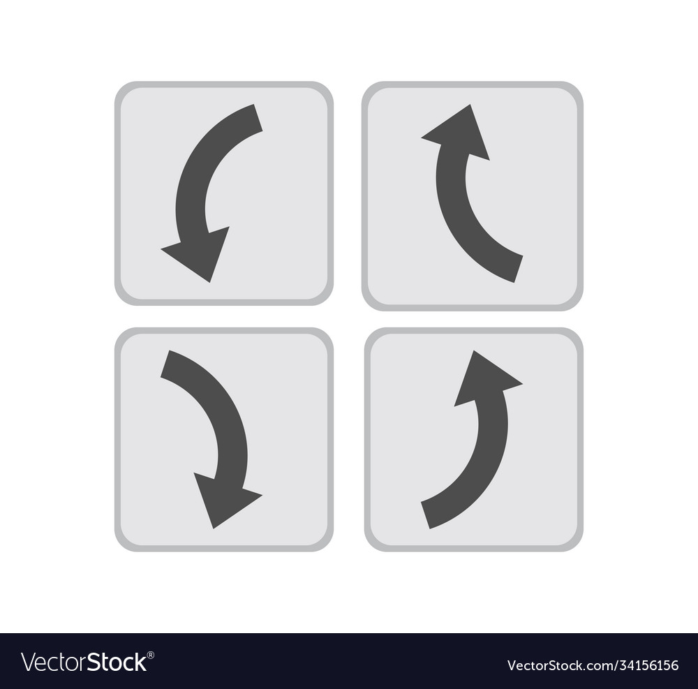 Set icons pointer arrows 3d vector image Set icons pointer arrows 3d