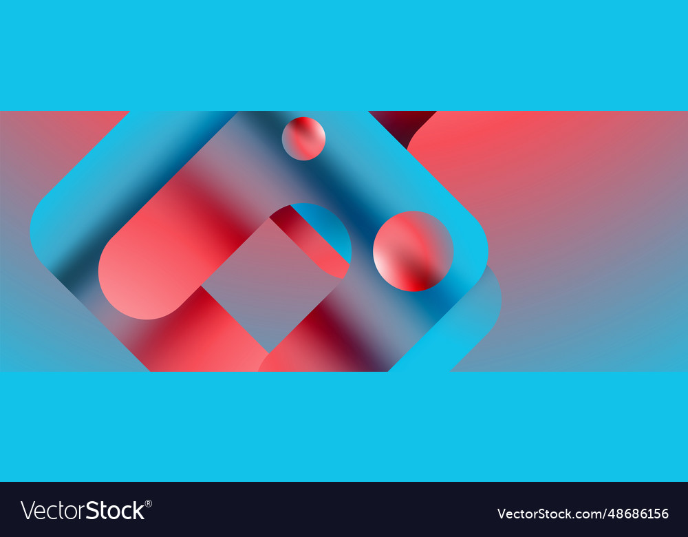 Simple geometric forms - dynamic vector image Simple geometric forms - dynamic