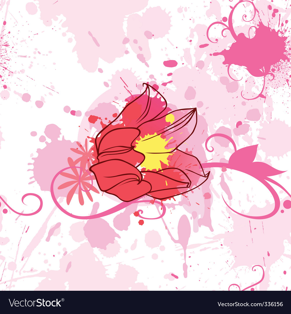 Tulip seamless pattern