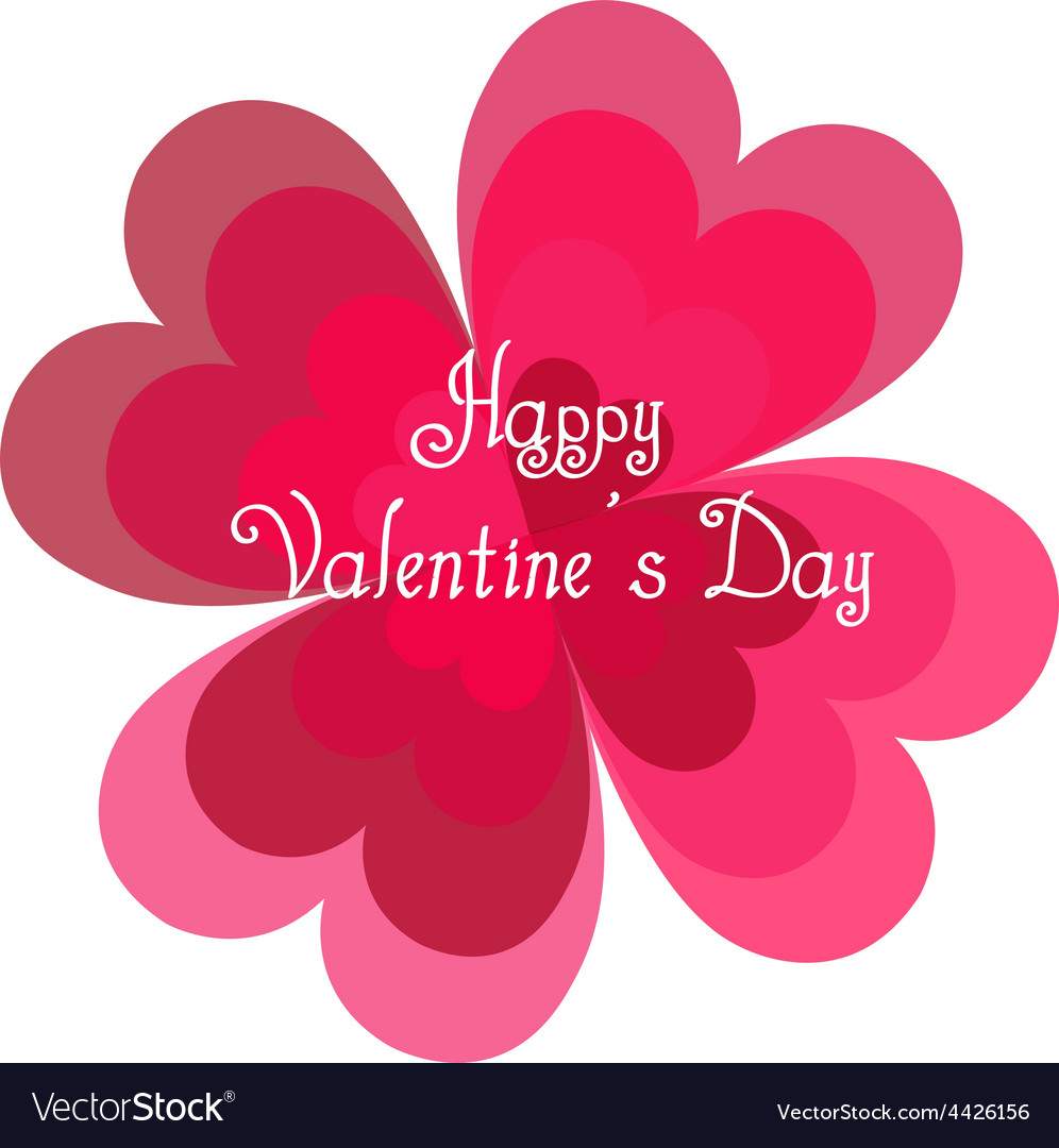 White background with a heart and text