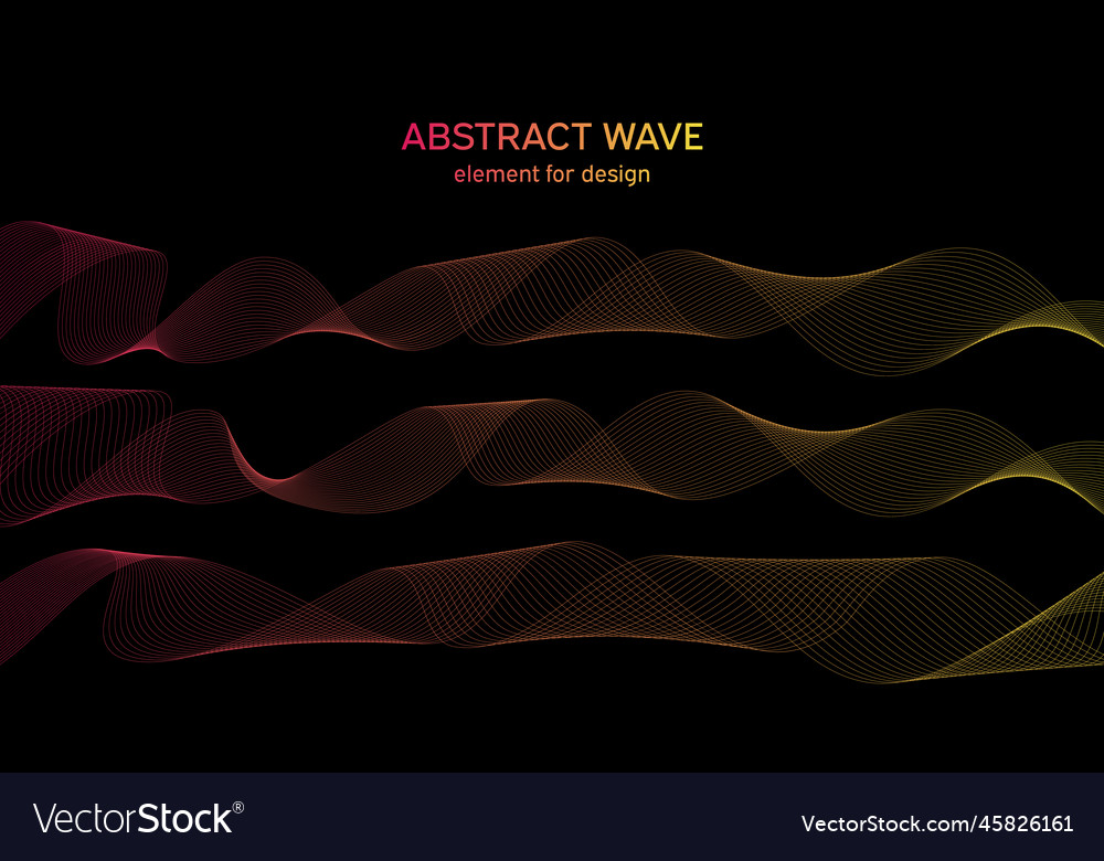 Abstract wave element for design digital vector image Abstract wave element for design digital