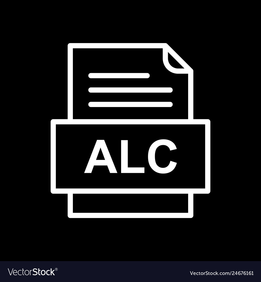 Alc file document icon