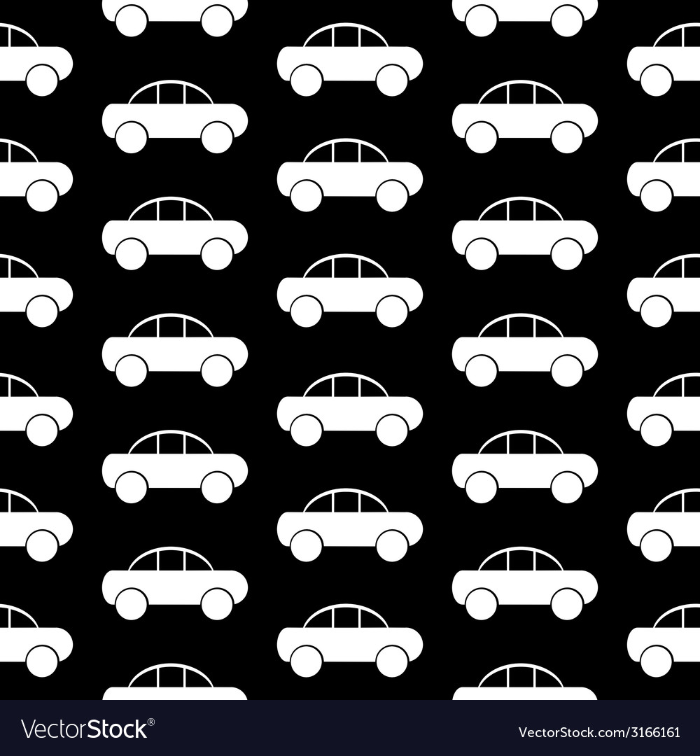 Car icon seamless pattern Royalty Free Vector Image