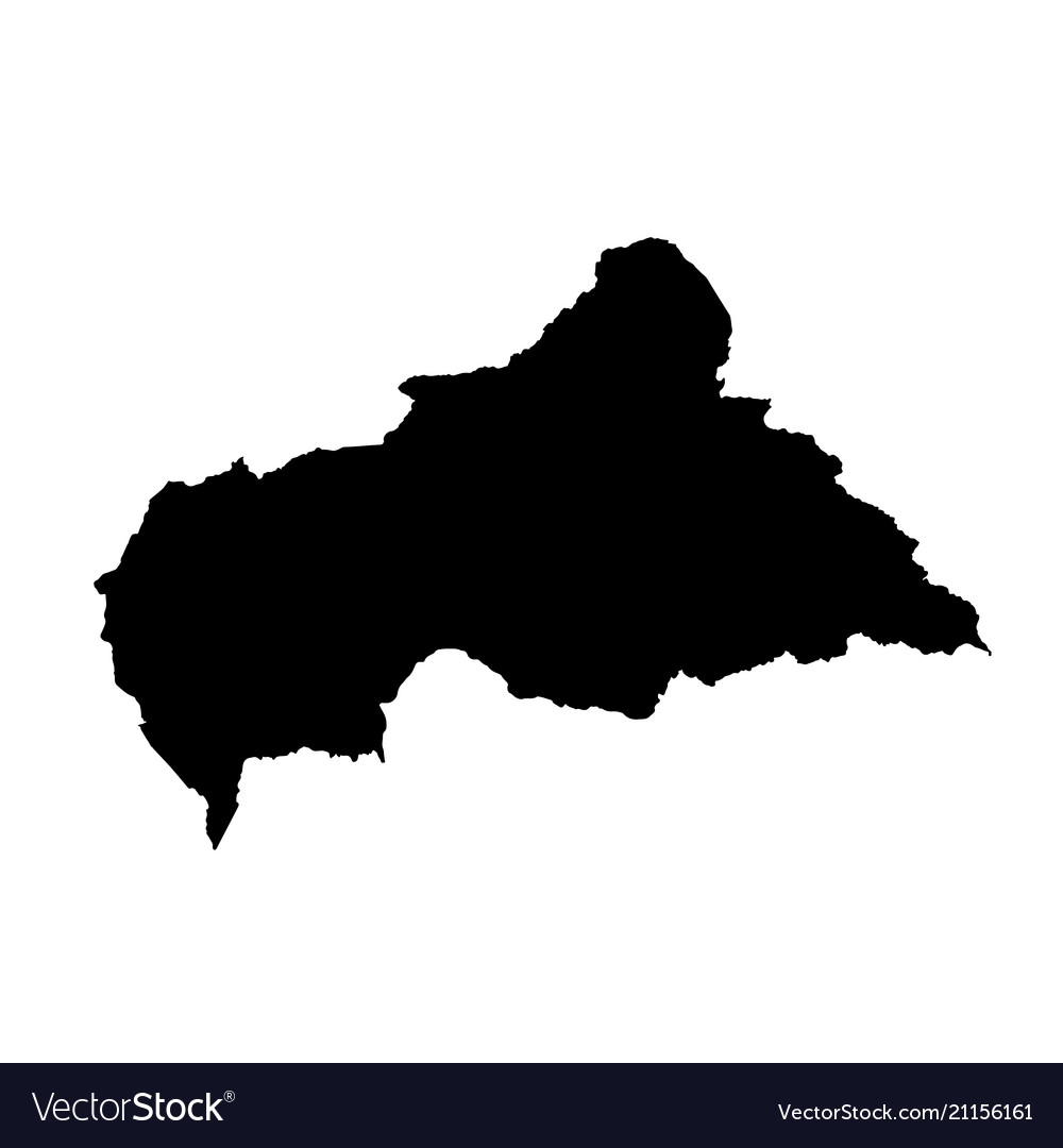 Map central african republic isolated Royalty Free Vector