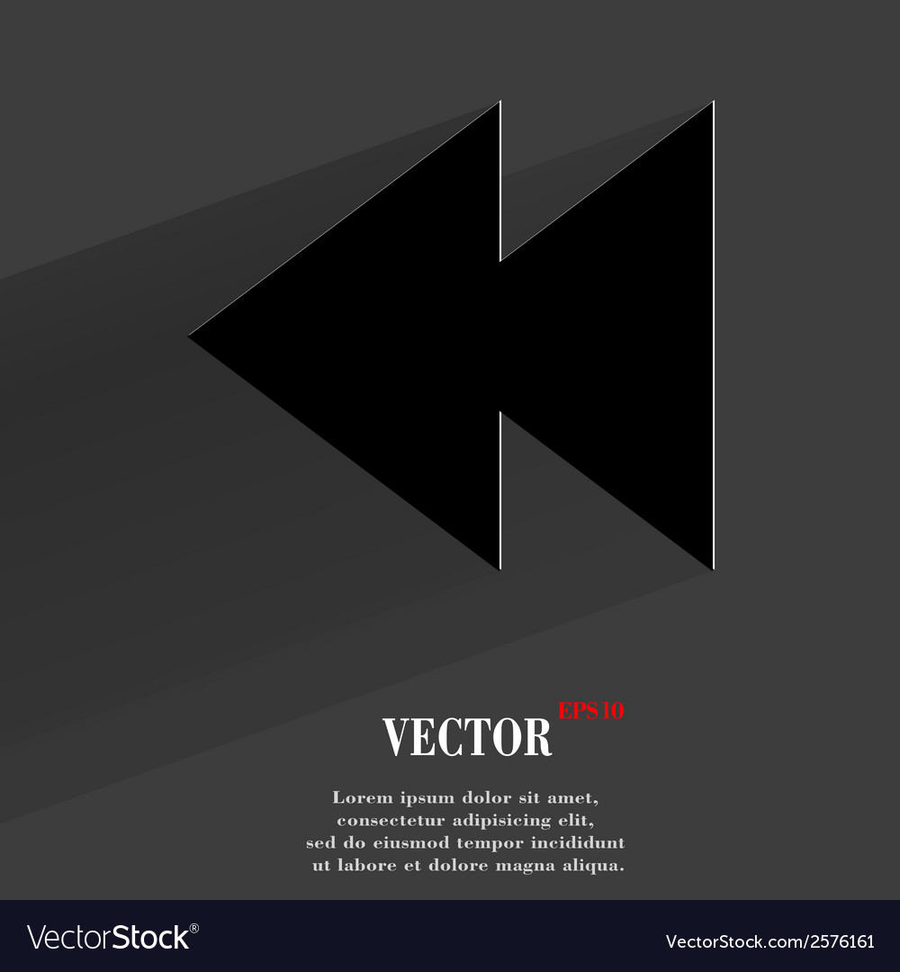 Multimedia control flat modern web button