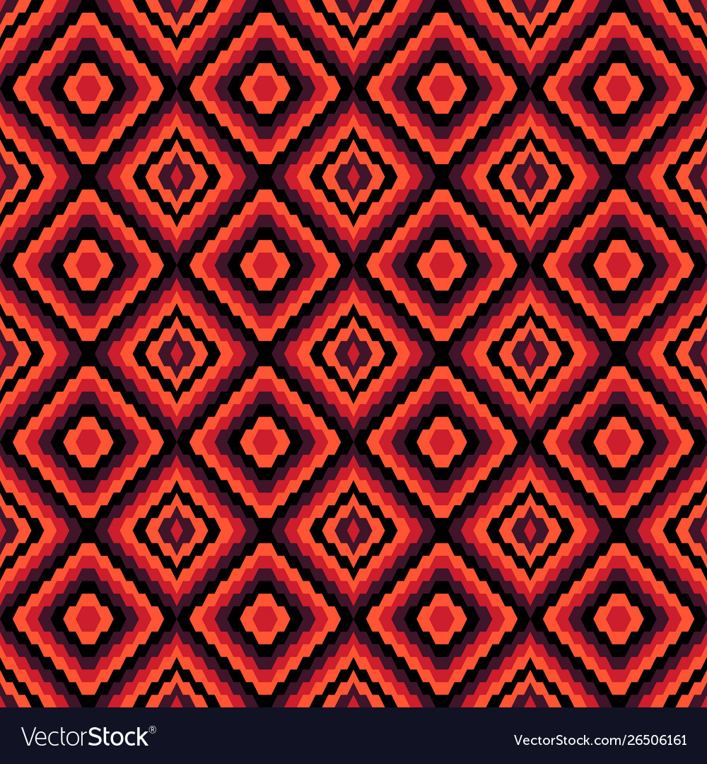 Red Abstract Geometric Seamless Pattern Royalty Free Vector