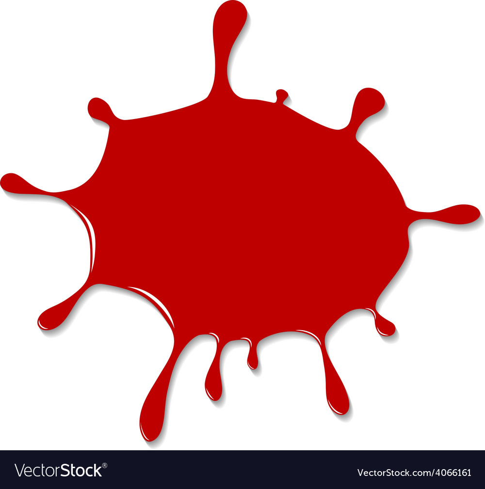 Red blot Royalty Free Vector Image - VectorStock