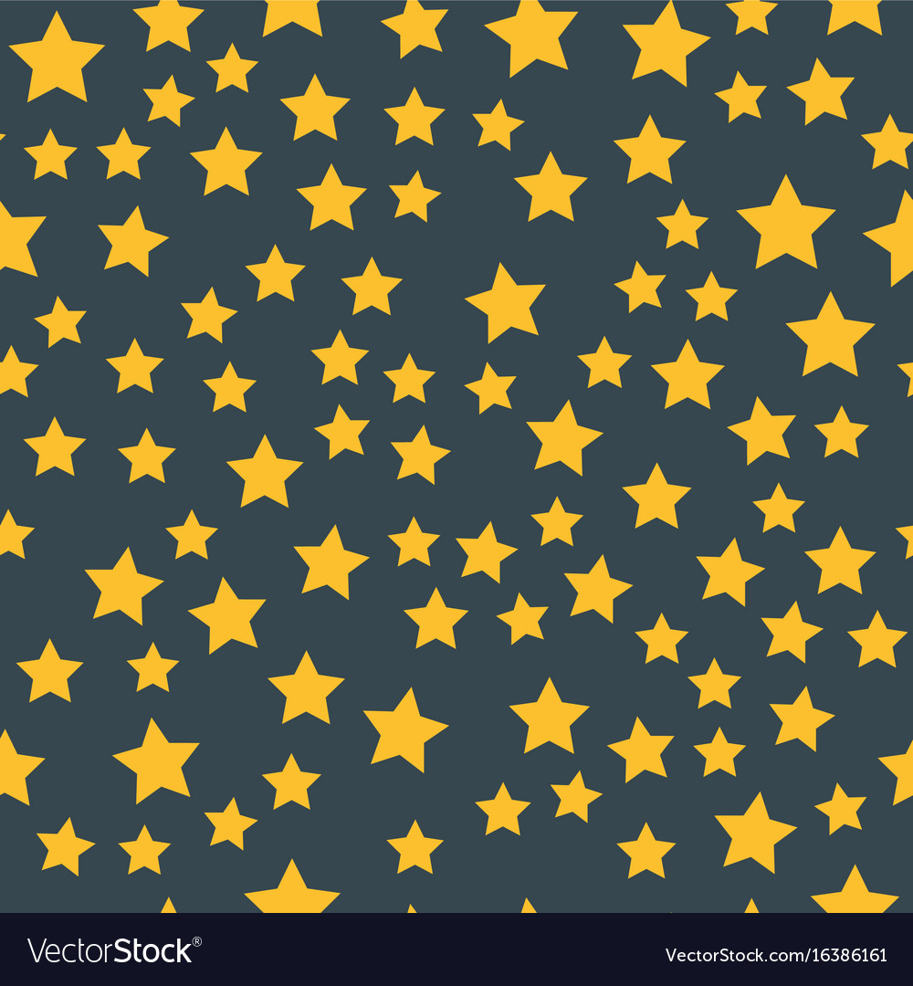 Shiny Star Pointed Seamless Pattern