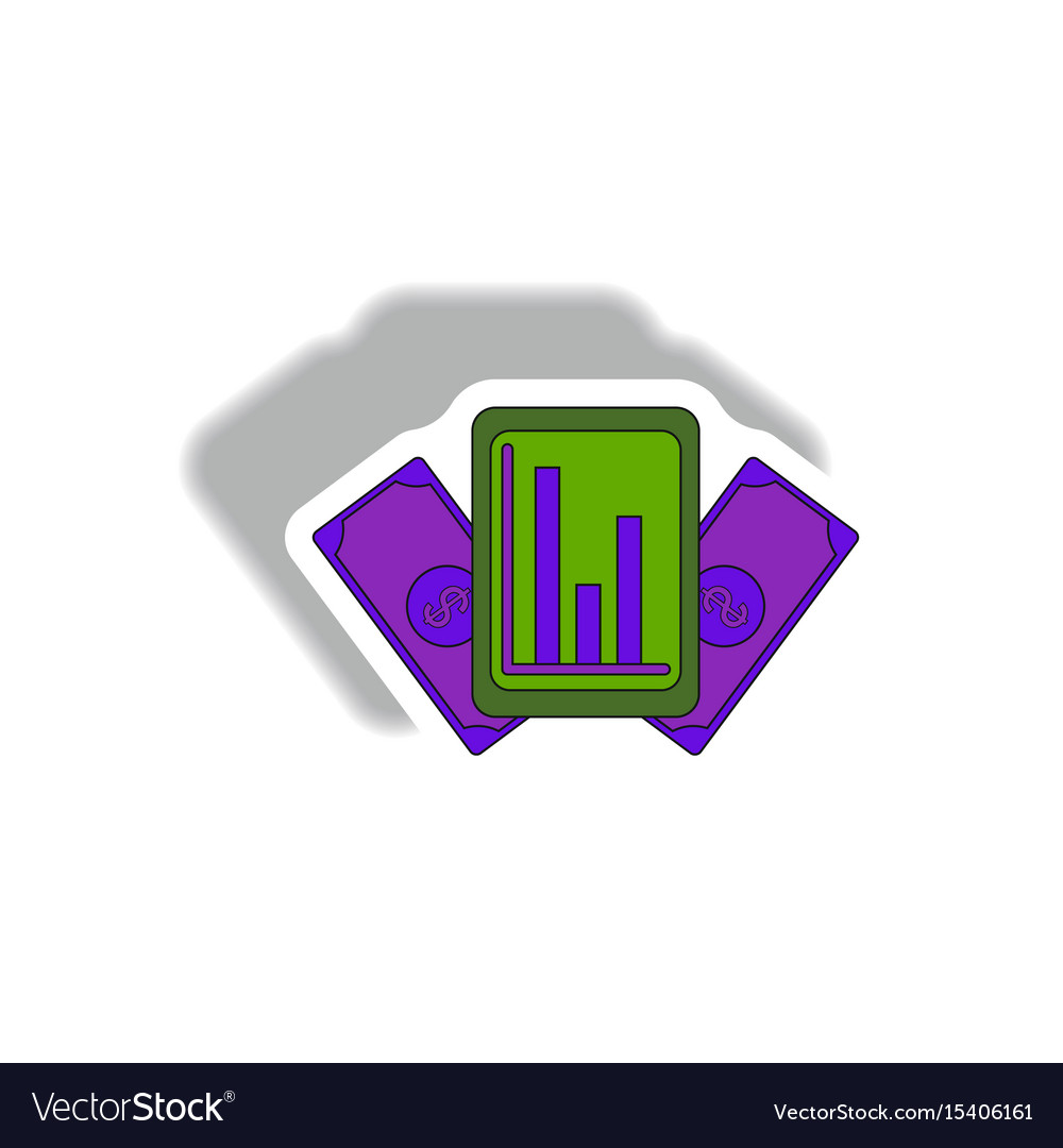 Statistical bar graph on gadget