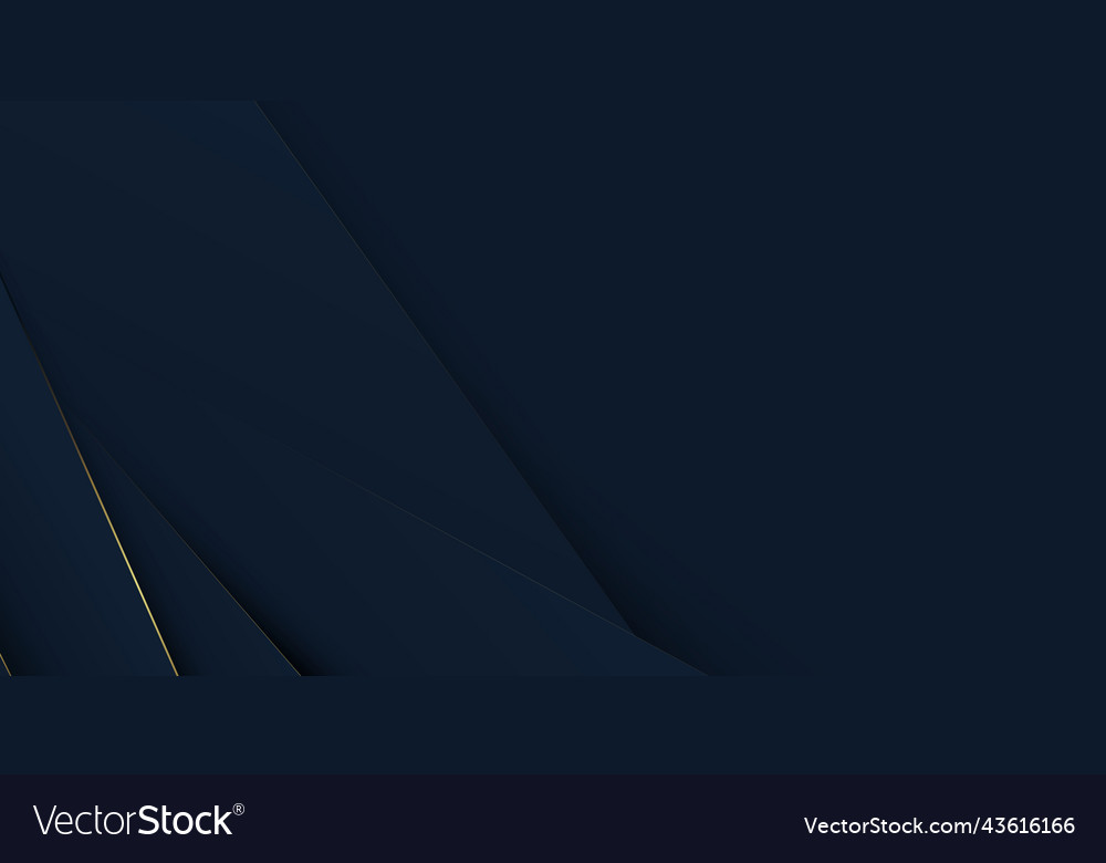 Abstract geometric shape with royal blue and gold vector image Abstract geometric shape with royal blue and gold