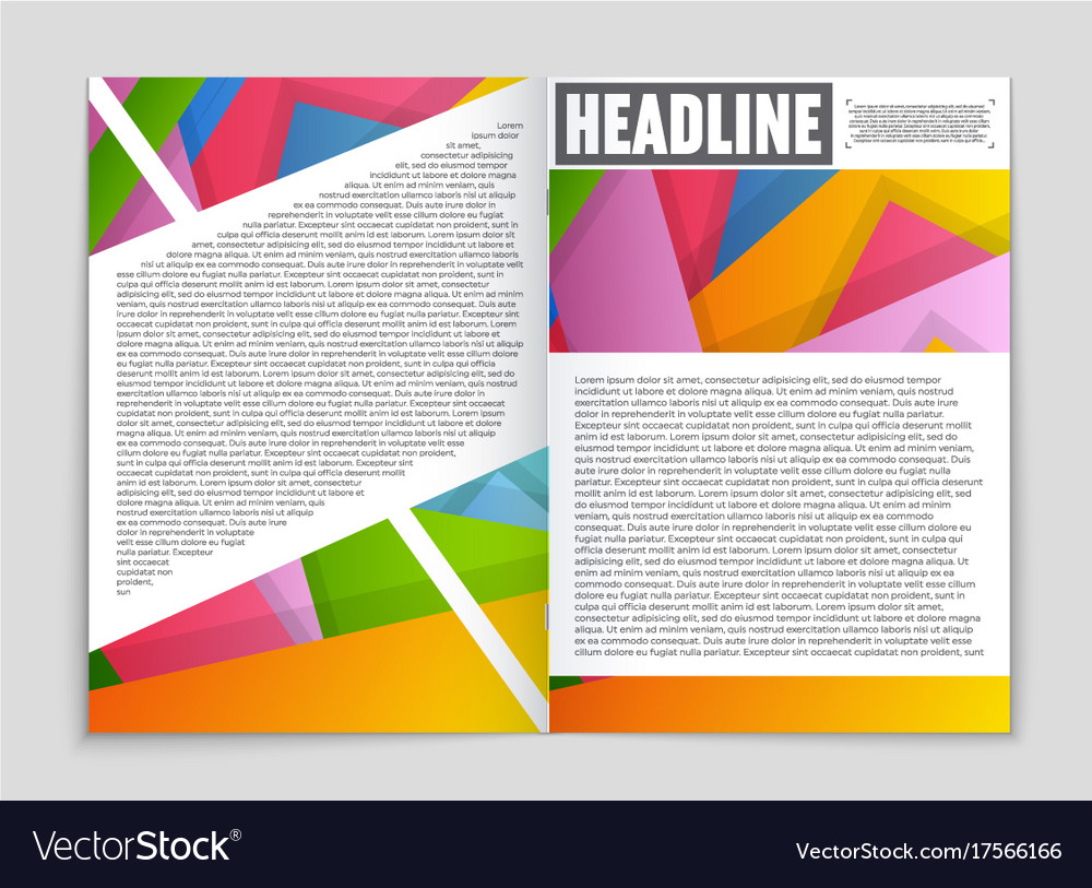 Abstract layout background set for art