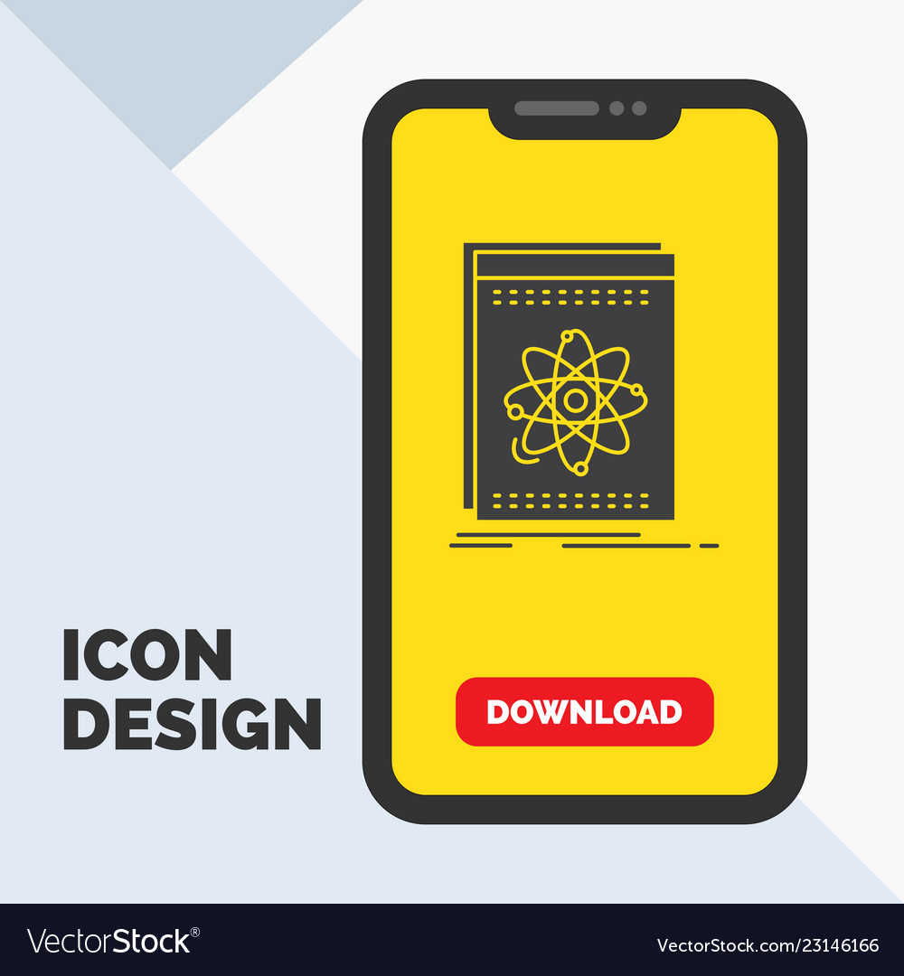 Api application developer platform science glyph vector image Api application developer platform science glyph