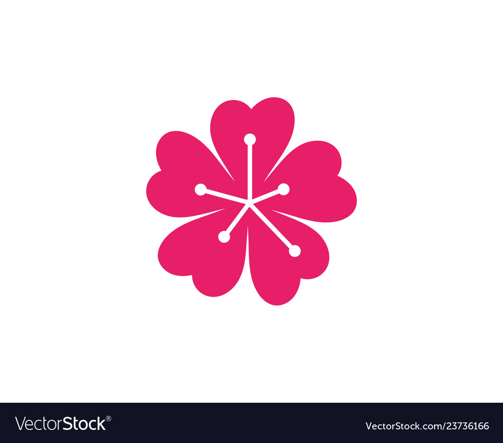 Beauty icon flowers design