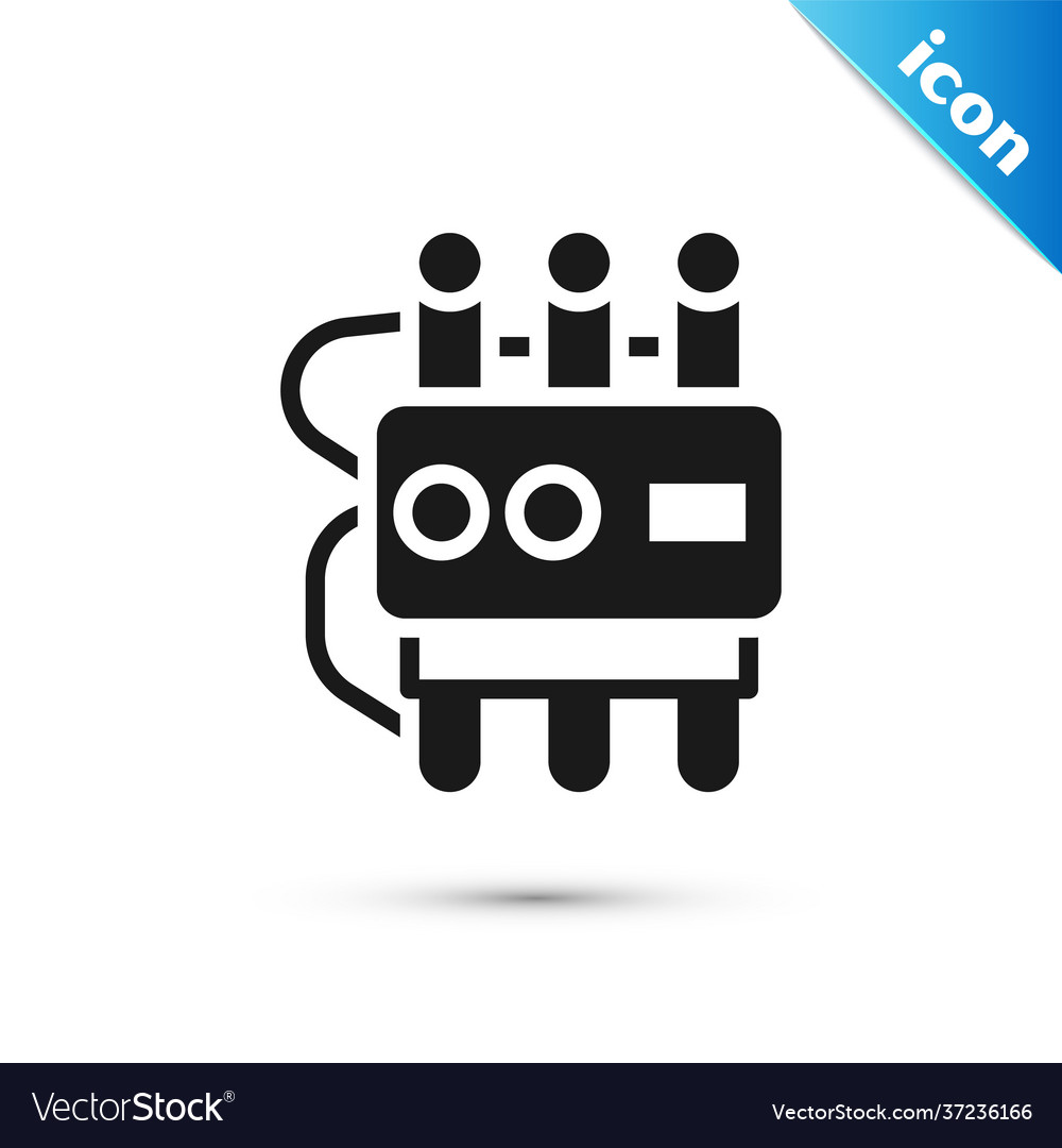 Grey detonate dynamite bomb stick and timer clock vector image Grey detonate dynamite bomb stick and timer clock