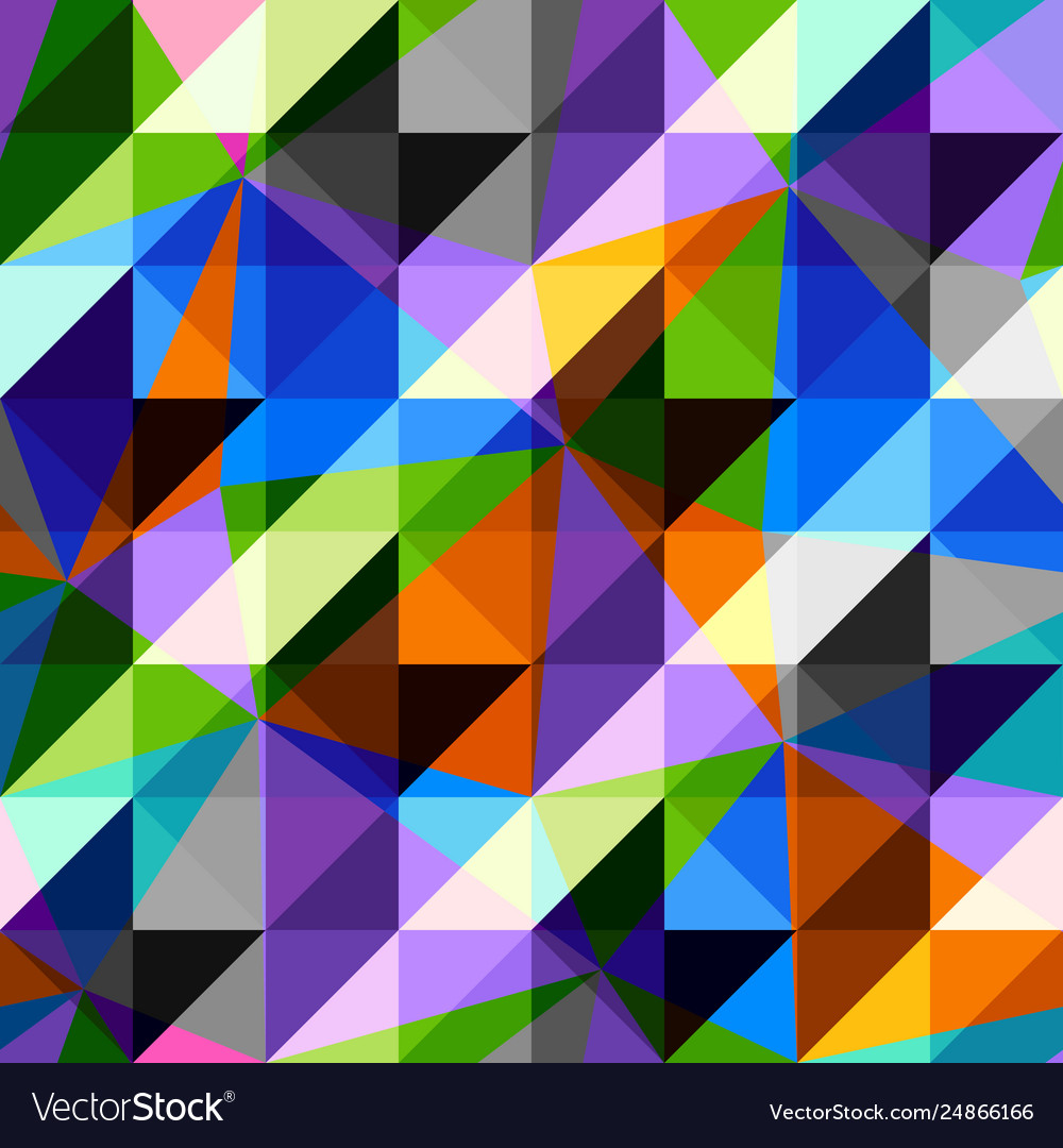 Hounds-tooth pattern in abstract low poly
