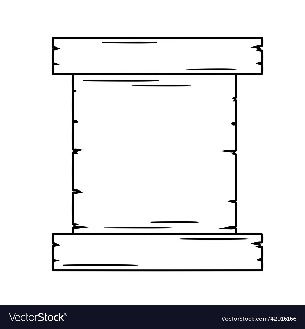 Old scroll template for antique text vector image Old scroll template for antique text