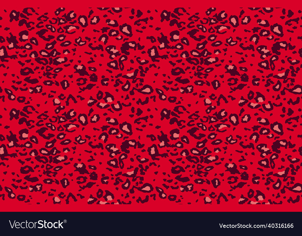 Red Leopard Dot Pattern