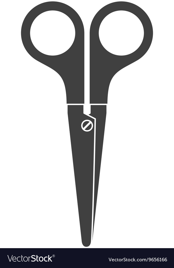 Scissors cutting isolated icon design