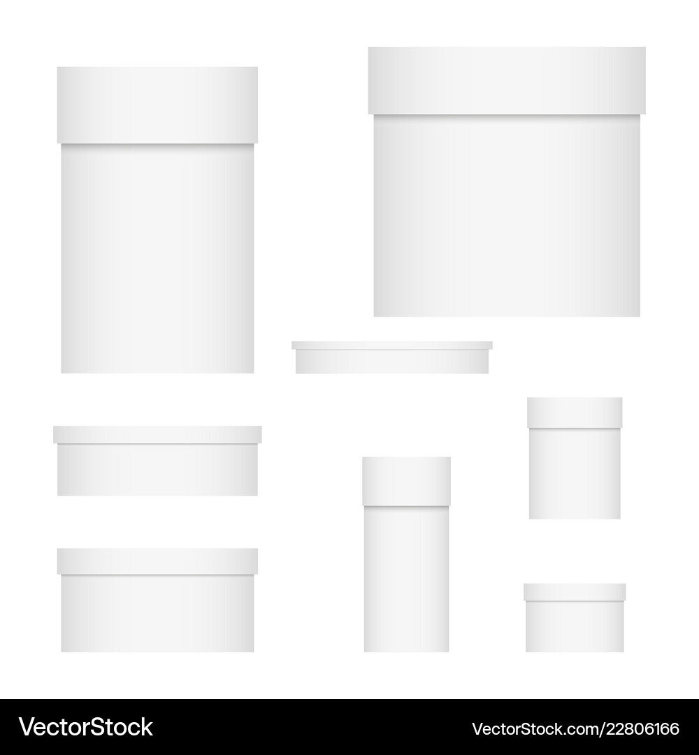 Set packaging boxes Royalty Free Vector Image - VectorStock