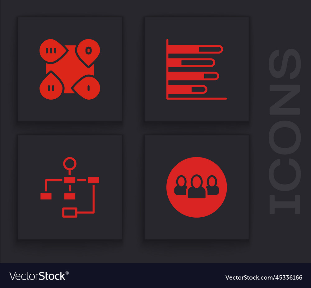 Set project team base infographic element pie vector image Set project team base infographic element pie