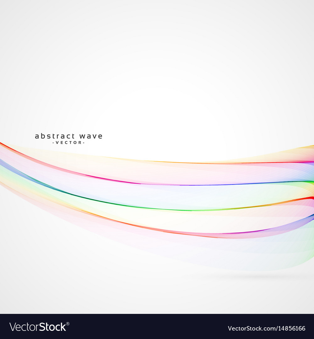 Smooth soft colorful rainbow wave background