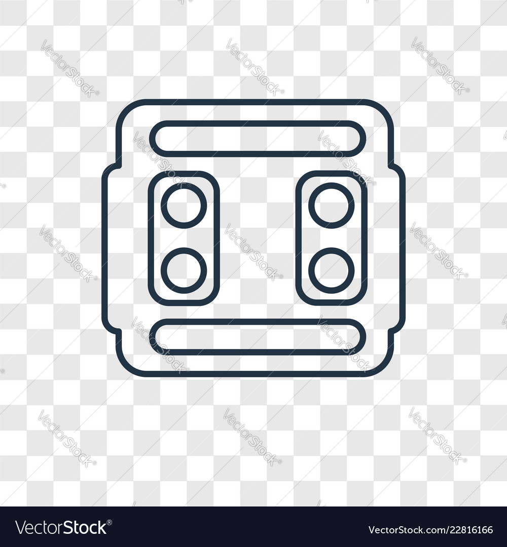 Switch concept linear icon isolated vector image Switch concept linear icon isolated