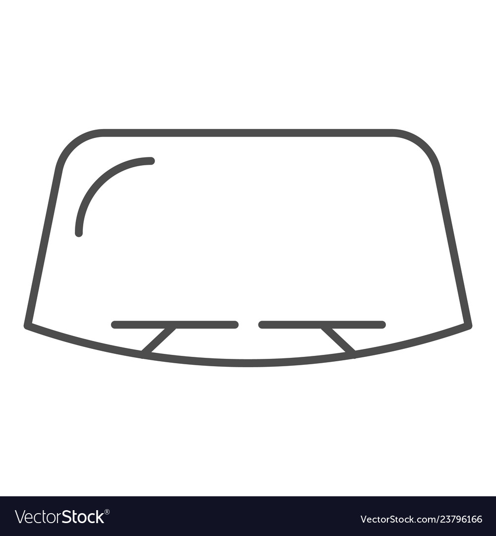 Thin Line Windshield Icon