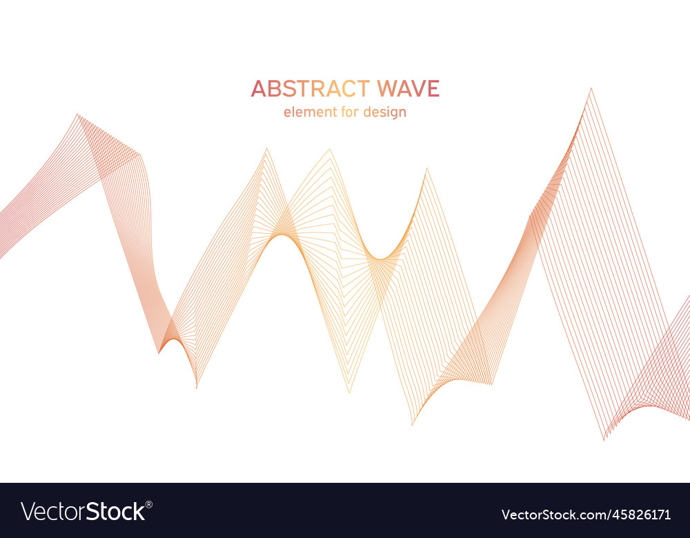 Abstract colorful wave element for design Vector Image Abstract colorful wave element for design