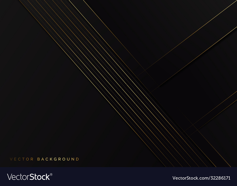 Abstract stripes golden lines diagonal overlap vector image Abstract stripes golden lines diagonal overlap